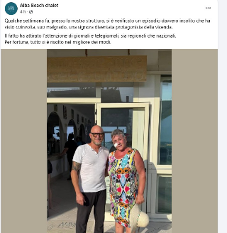 Auto piombata sulla spiaggia ad Alba Adriatica, lieto fine per la donna ferita